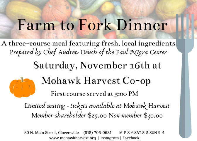 Farm to Fork Dinner