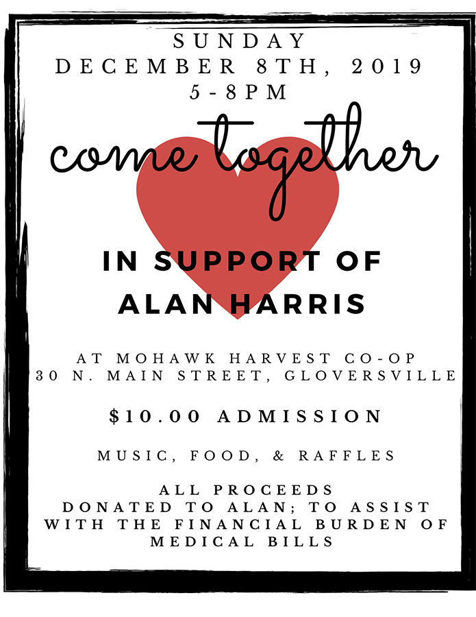 Benefit to help Alan Harris